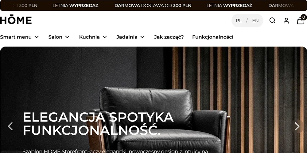 Przełącznik języków - uproszczony