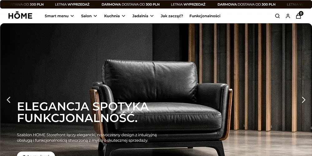 Przewijany górny pasek informacji