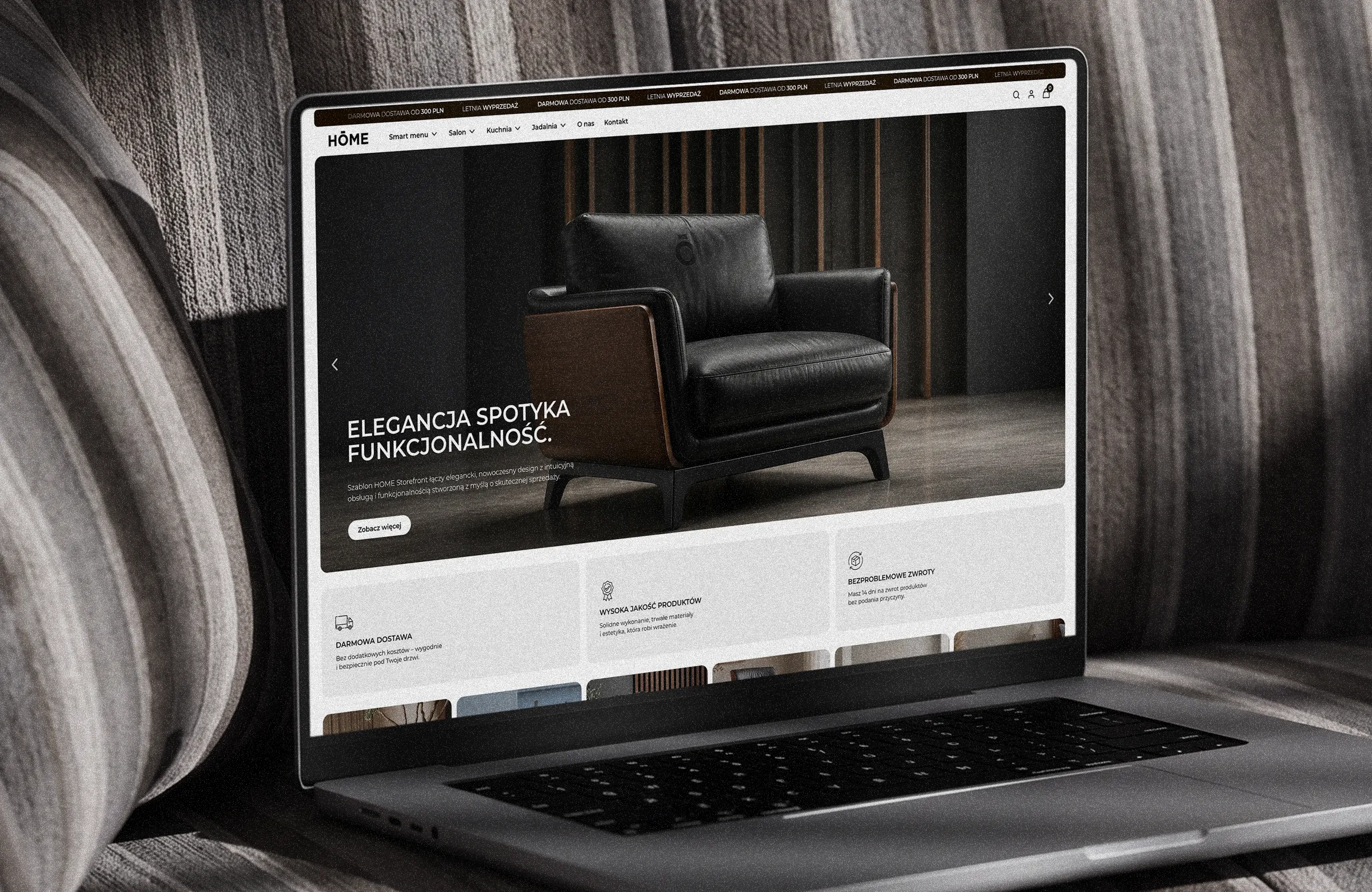 Szablon HOME dla marek premium